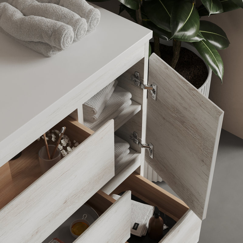 Vamo x 20 po Meuble-lavabo simple, Blanc