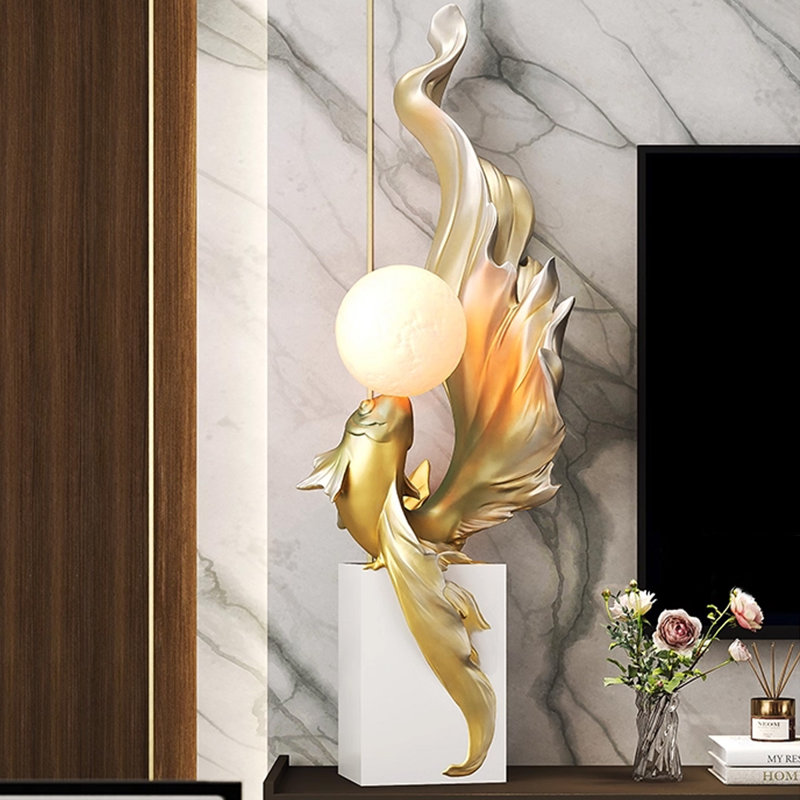 Faiteau en résine moderne + objet décoratif
