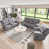 3 Pieces: 1 Loveseat, 1 Sofa, 1  Chair selected