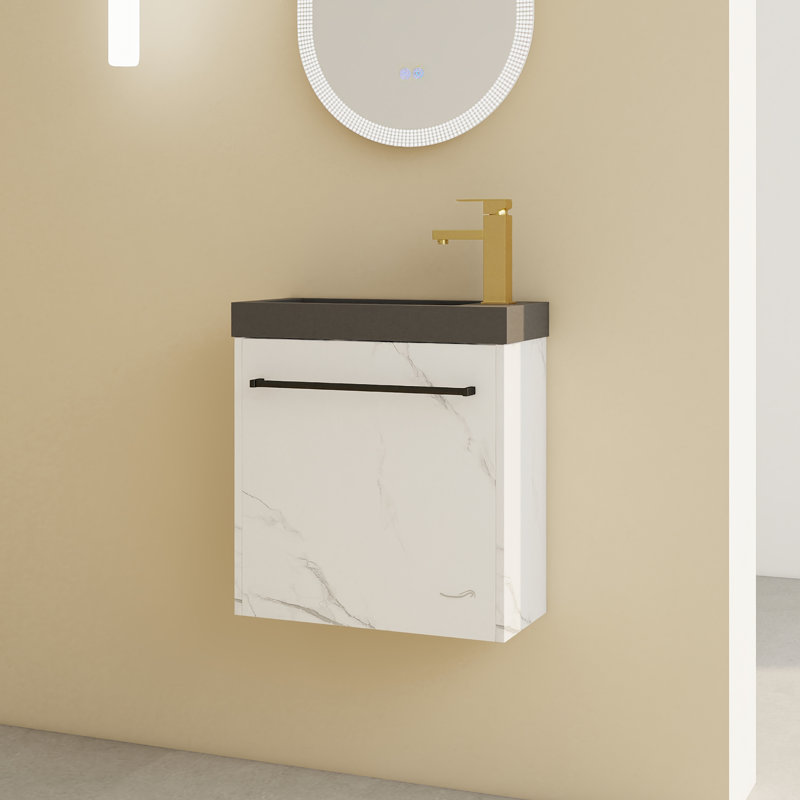 Ensemble de meuble-lavabo simple mural 19,68 "Jivin