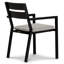 Pacifica Dining Arm Chair - White - Canvas Flax-404773877-404773873