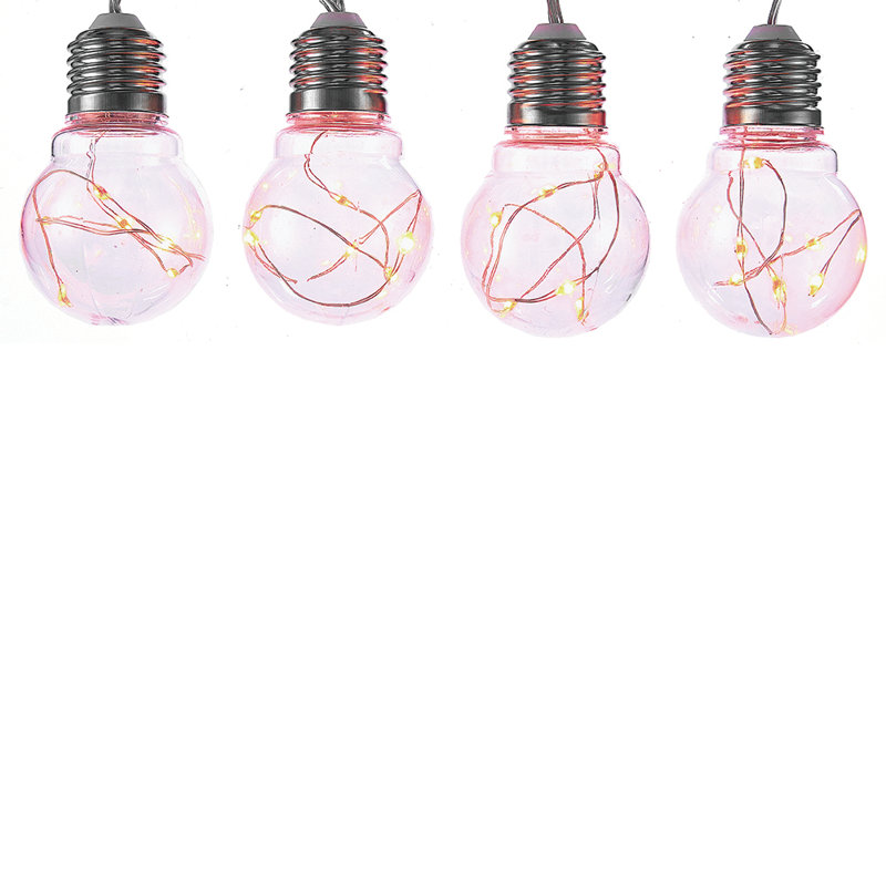 Lampe de chaîne solaire 24 lumières transparente