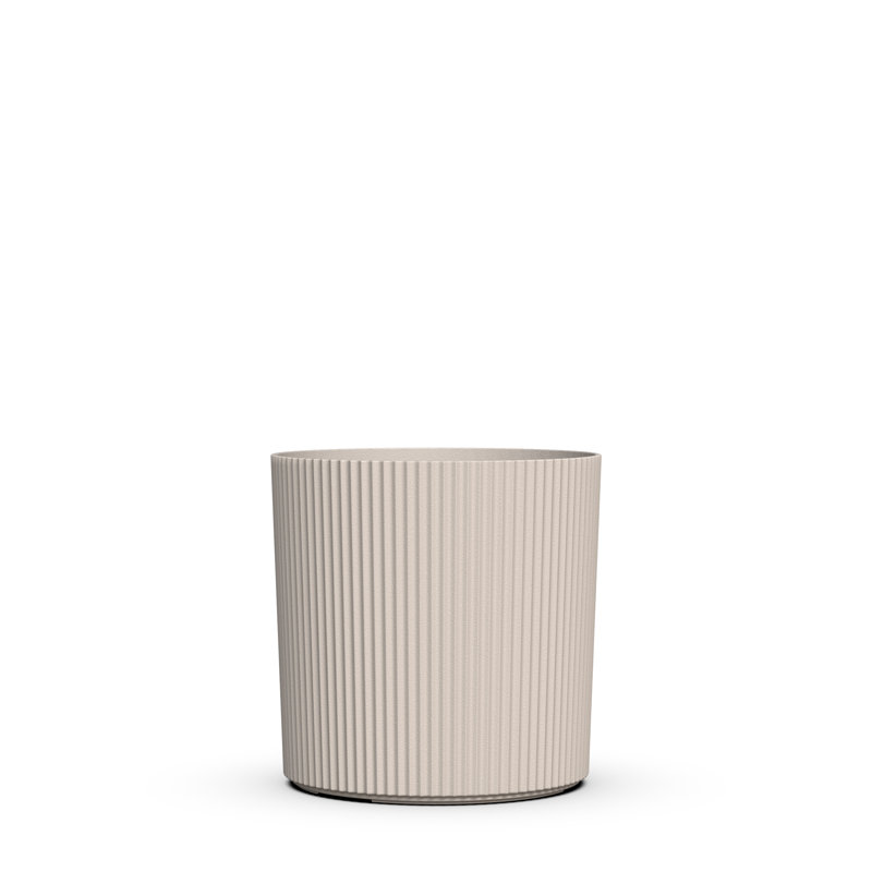 Pot à fleurs rond 14 po Byron, H 14 po x l 14 po x P 14 po, Crème