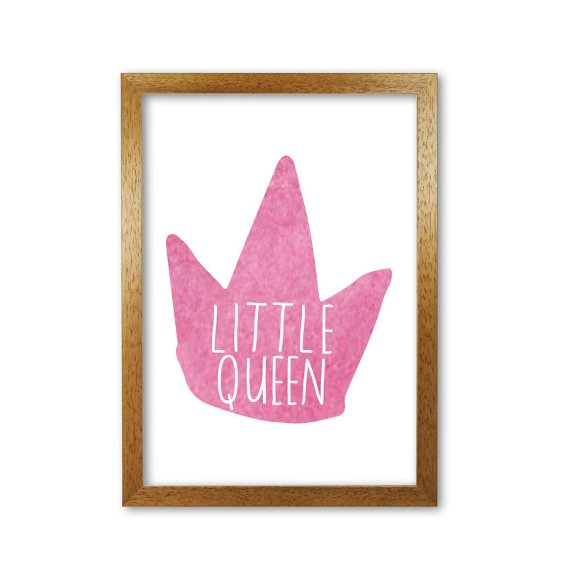 Little One - Painting, Honey Oak Frame, 30 cm H x 21 cm W x 5 cm D