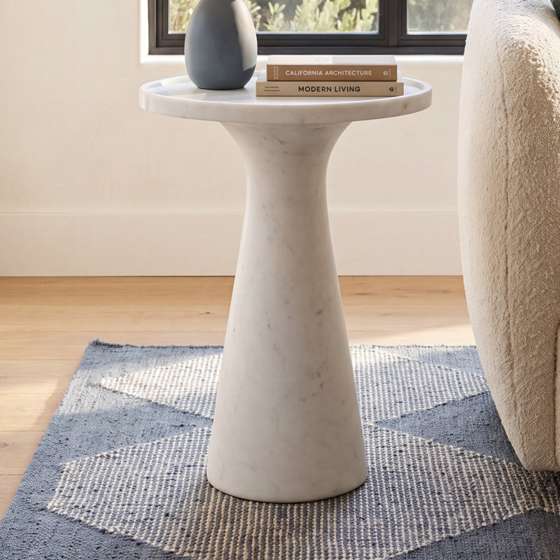 Harper Marble Tray Top End Table