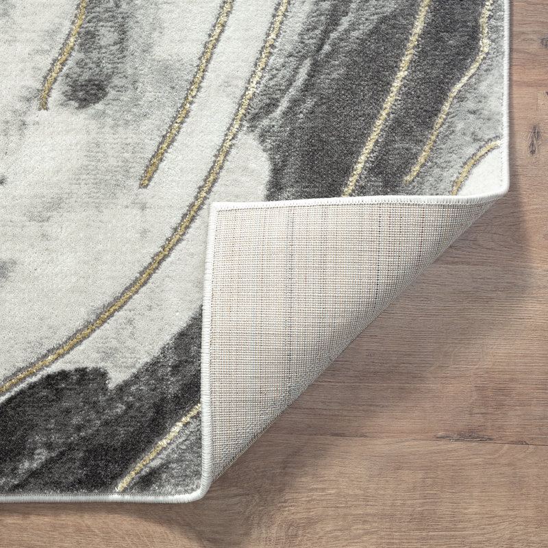 Nedrud Abstract Indoor Rug, Rectangle 6' x 9'