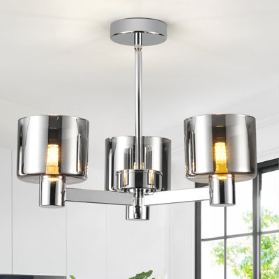 Glass Semi Flush Mount