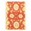 Farahan Wool Oriental Area Rug in Cream/Rust