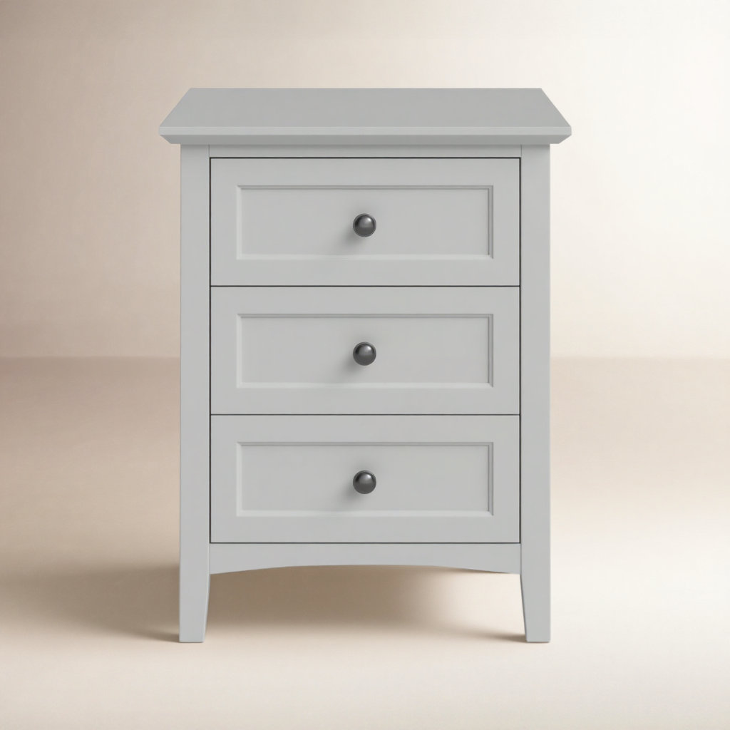 Renee 3 - Drawer Nightstand, Gray