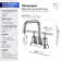 N3008H Centerset 2-handle Bathroom Faucet with Drain Assembly
