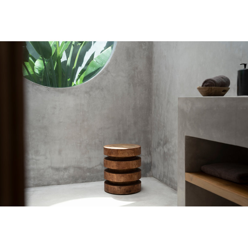 Barnys Solid Wood Accent Stool