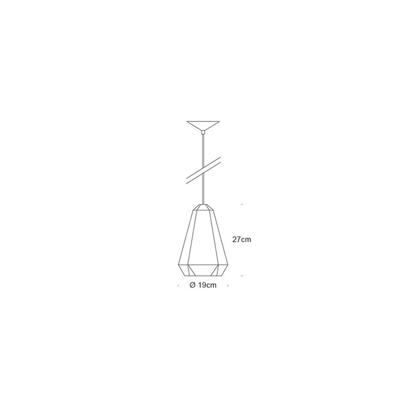 Portland 1 - Light Pendant, 10.2" H x 7.5" W x 7.5" D, Red