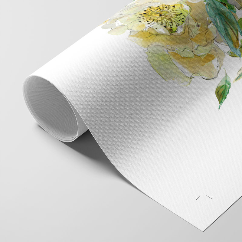 Sunny Chinoiserie I - Impression sur toile seulement - NON CADRE, H 18 po x l 12 po