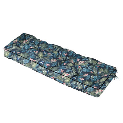 63"L x 20"W x 4"T Bench Cushion Water-Resistant Wear-Resistant Polyester for Indoor/Outdoor