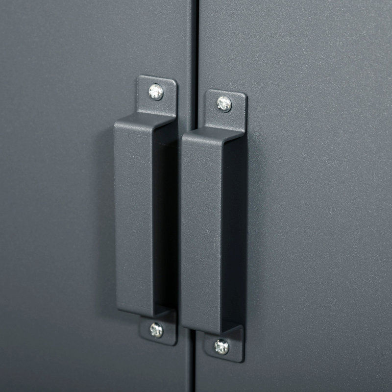 Industrial Steel Storage Cabinet With Storage Shelves, Accent Storage Cabinet For Home