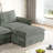 Upholstered Sofa Couch With Ottomans-482363859-482363857-482363863