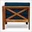 Ensemble de canapé d'extérieur en L ALCOVE avec bois d'acacia durable et coussins résistants à l'eau pour une assise confortable