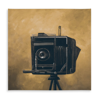 Vintage Camera Tablecloth - Rustic Indoor/Outdoor Decor