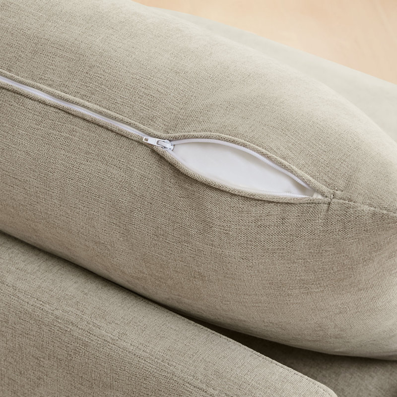 Accoudoir moderne surdimensionné 44,9 po Cloud, Taupe