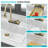 Drop In Waterfall Kitchen Sink - 33X22" White Composite Granite Quartz Single Bowl Workstation Kitchen Sink With Pull-Out Faucet