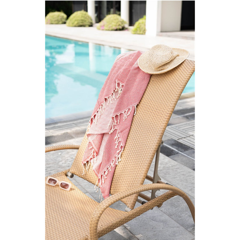 Serviette de bain Dilay, Rouge