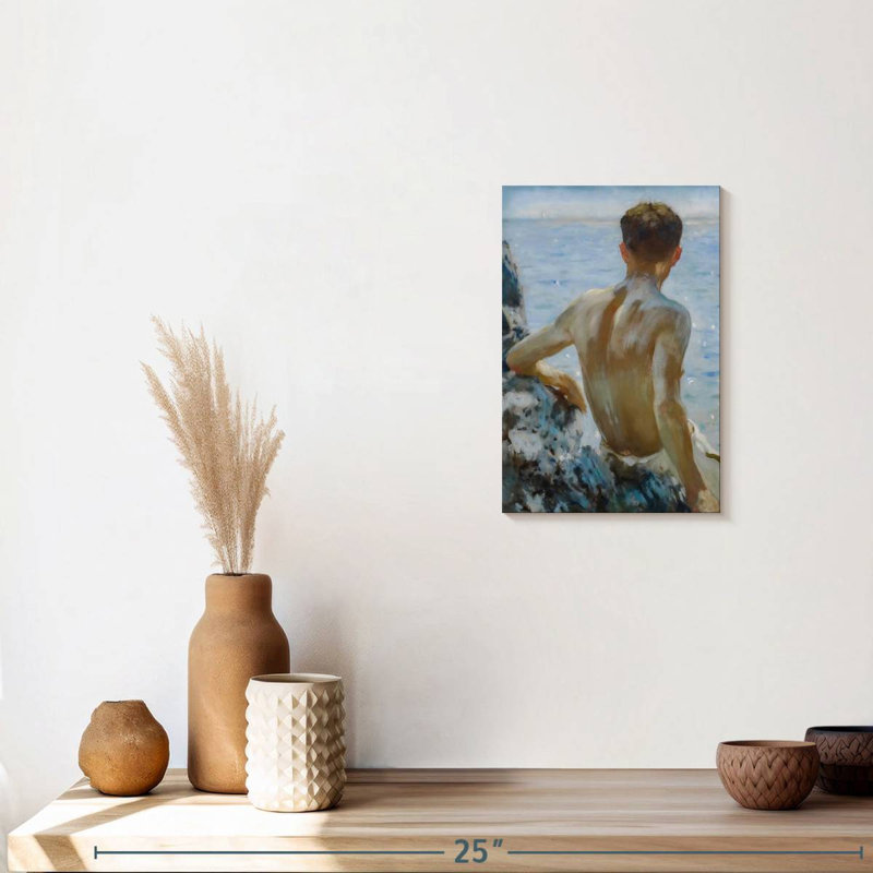 Beach Study, 12" H x 8" W