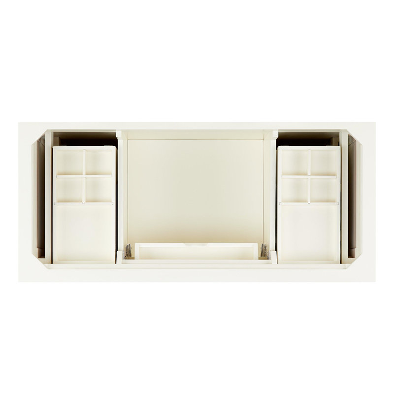 Claudia 48" Mahogany Single Basin Vanity Set with Cabinet, Vanity Top, Carrara Marble, White, 8" Widespread