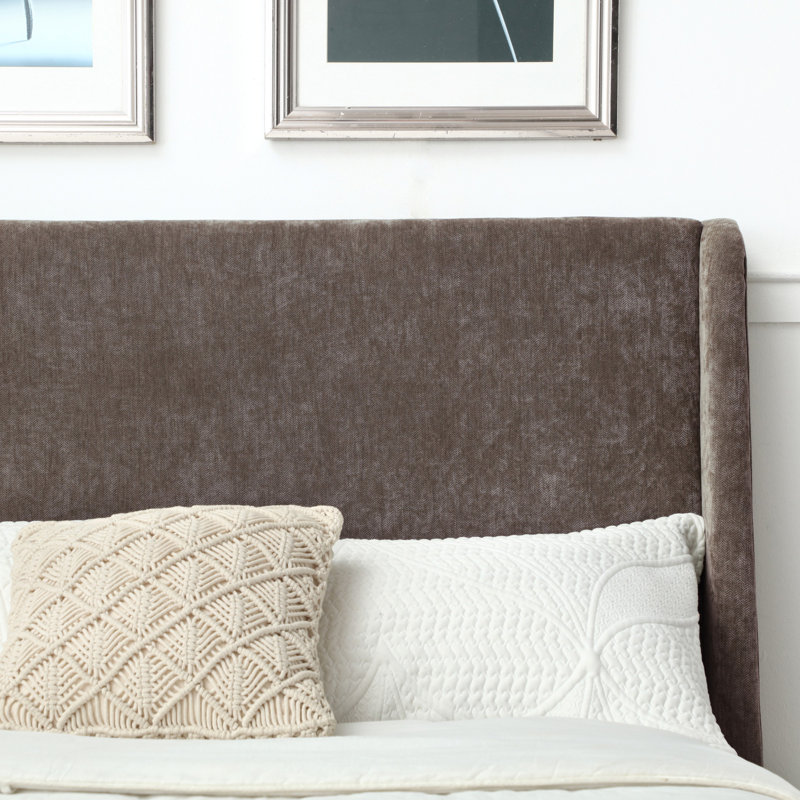 CARMER UPHOLSTERED BED FRAME SUPER KING MOCHA