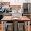 Tabouret de bar et de comptoir empilable Melien-408148135