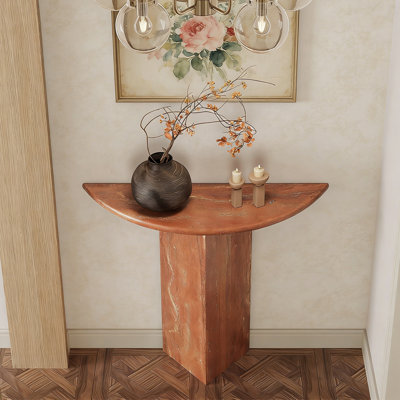 Semi-circular console table