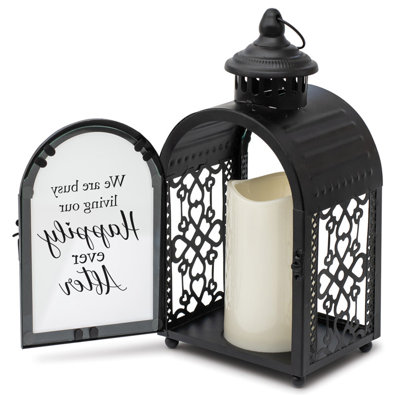 11'' H Tabletop Lantern with Candle Included
