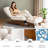 Lounge Chair with Ottoman,Adjustable Backrest Tufted Accent Chair with Footrest Set-839049805