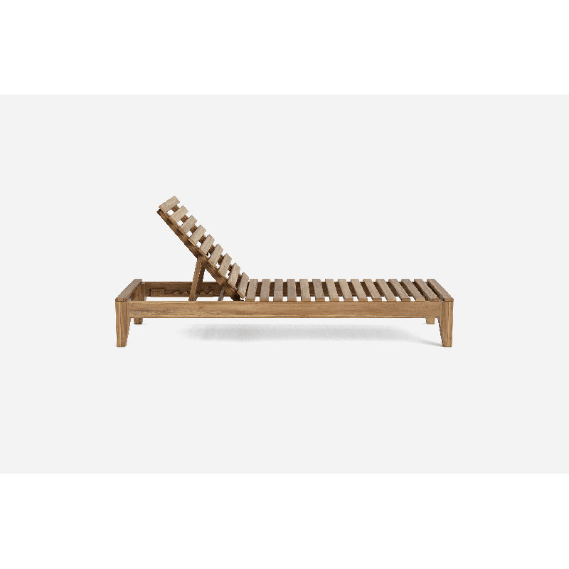 Fortuna Outdoor Wood Chaise Lounge