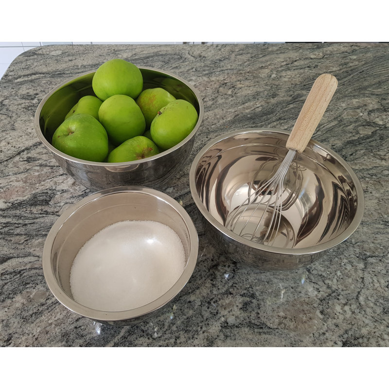 Anglie 3 Piece Stainless Steel Mixing Bowl Set