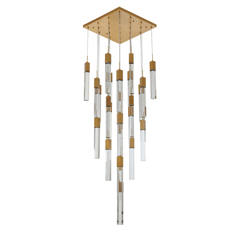 Lustre suspendu en cristal 25 lumières Transitional