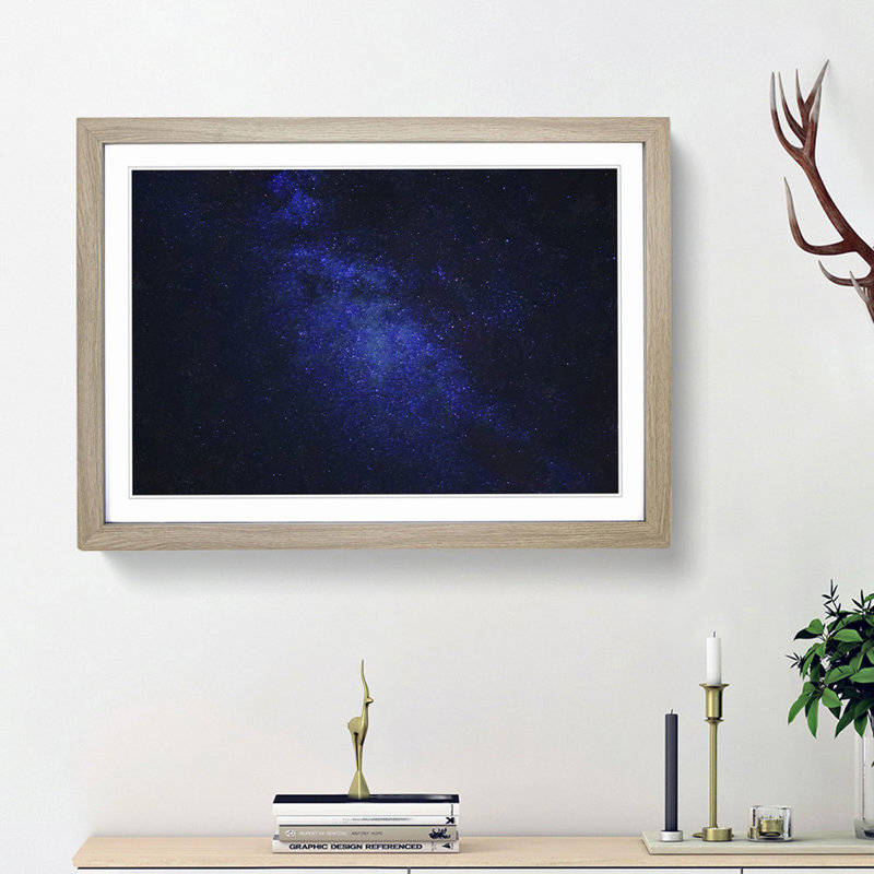 Universe Vol.36 in Abstract - Picture Frame Graphic Art Print, Oak Framed, 62cm H x 87cm W x 2cm D