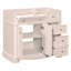 Meuble-lavabo 36 po sans lavabo, meuble-lavabo autoportant avec 3 tiroirs et tablette réglable-110413525-110413524