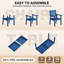 Ensembles de salle à manger imperméables toutes saisons pour l'extérieur - Ensembles de salle à manger d'extérieur modernes résistants à la rouille pour l'extérieur de la cour / jardin / piscine / porche / terrasse 2-table 10-chaises-128837495