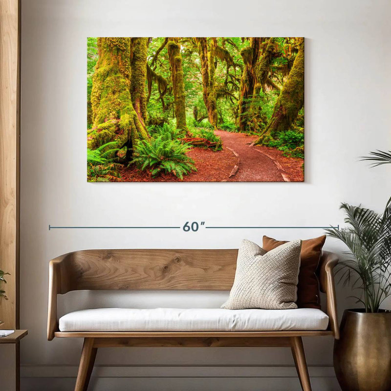 Mossy Hoh Rainforest Trees, 30" H x 45" W