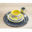 Service de table en céramique 16 pièces Couleur Yellow
