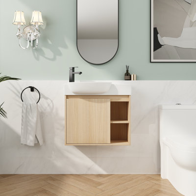 Meuble-lavabo mural 26 po