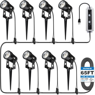 Black Plug-in Integrated LED Metal Spotlight Kit