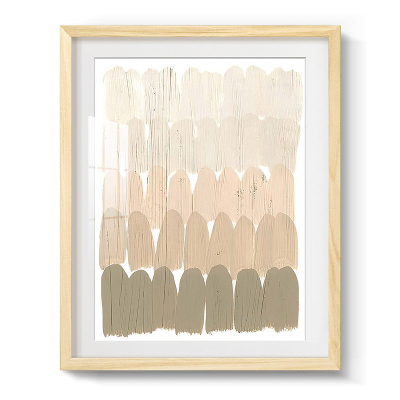 Earth Tone Swatch I - Impression encadrée, Naturel, H 28,5 po x l 20,5 po
