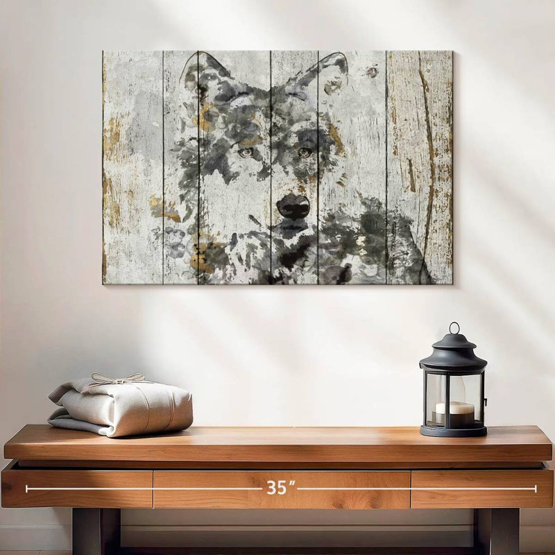 Brampt Wolf Gaze, 16" H x 24" W