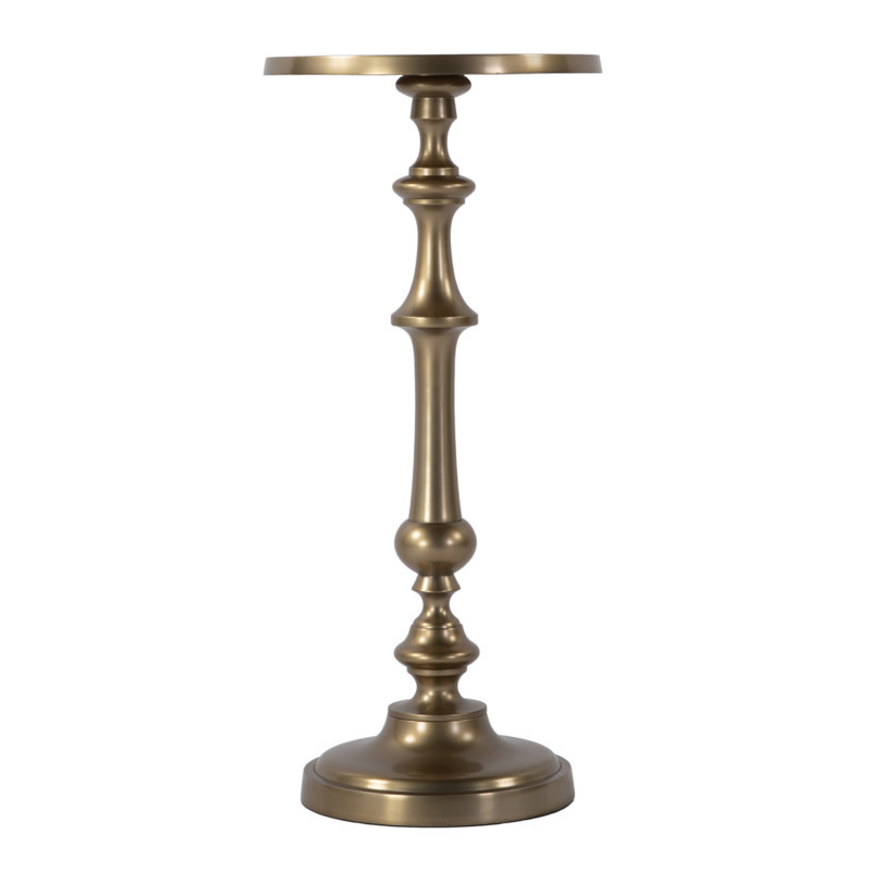 Table de bout à piédestal en métal l 10,25 po Bartel