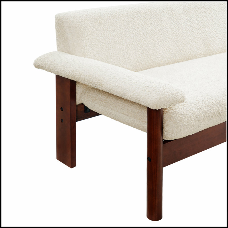 Canapé 2 places Modern, Chenille beige