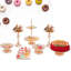 Ingetrud 7Pcs Metal Crystal Wedding Dessert Cake Display Stands