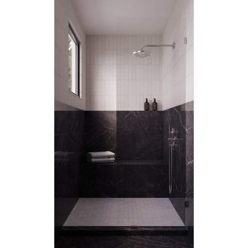 Gemma 12" x 12" Polished Porcelain Marble Look Wall & Floor Tile, White Onyx