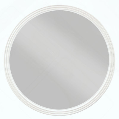 Carena Gray Round Mirror