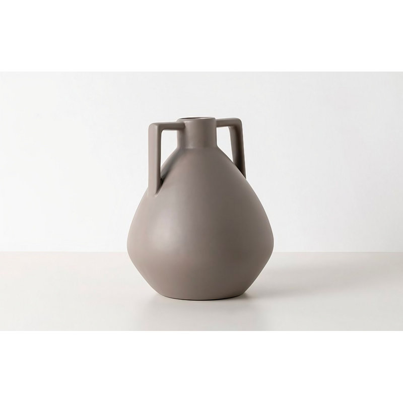 Clytie Ceramic Table Vase, 22cm H x 22cm W x 27cm D, Mink